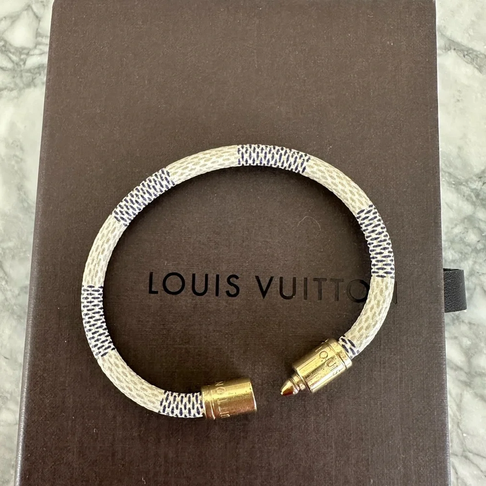 Louis Vuitton keep it damier leather bracelet - Picture 6 of 9